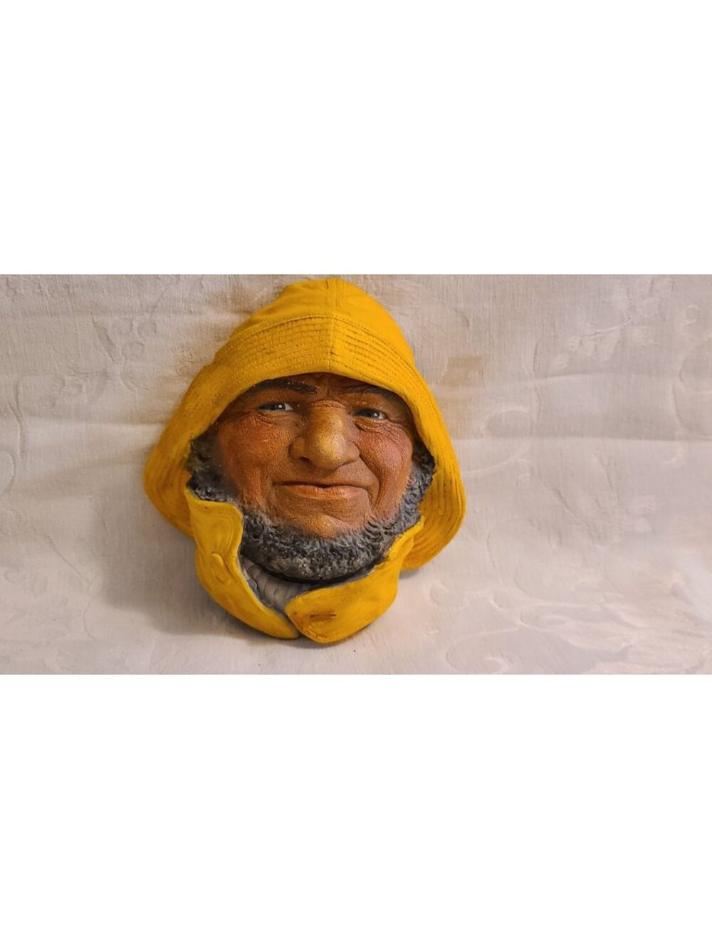 Vintage Bossons Chalkware Head THE HELMSMAN Wall Plaque